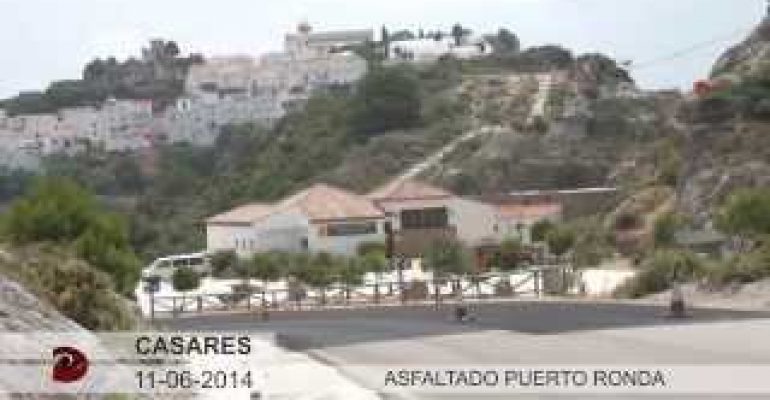 VÍDEO: Obras de mejora en el firme desde la curva de "Las Cadenitas" hasta el Puerto de Ronda