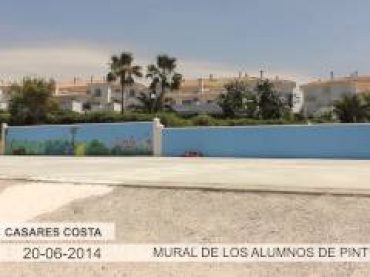 VÍDEO: Mural de pintura realizado por los niños de Casares Costa