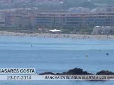 VÍDEO: Una concentración de huevas de pescado alerta a los bañistas de la Playa de Piedra Paloma