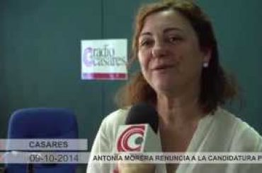 Vídeo: Antonia Morera renuncia a la candidatura