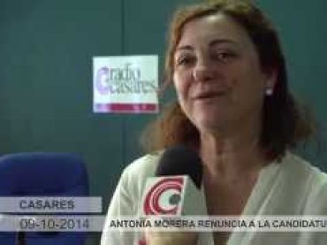 Vídeo: Antonia Morera renuncia a la candidatura