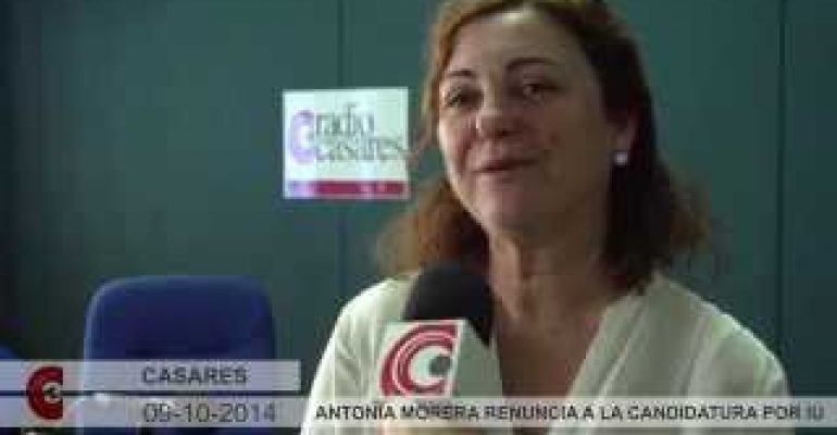 Vídeo: Antonia Morera renuncia a la candidatura