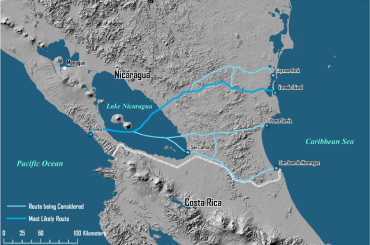 Tierra en contra del canal interoceánico de Nicaragua