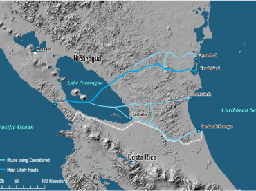 Tierra en contra del canal interoceánico de Nicaragua
