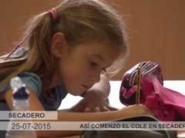 2015 09 28 Así comenzó el cole en Secadero
