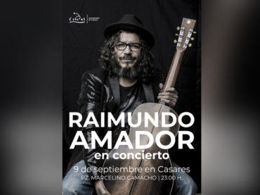 Raimundo Amador llega a Casares el viernes 9 de septiembre