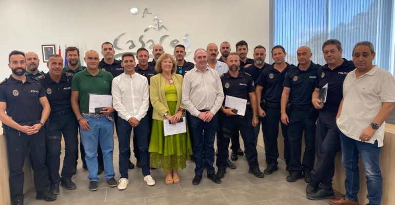 La policía local de Casares conmemora el día de su patrón