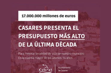 <strong>Casares presenta el presupuesto más alto de la última década con 17,5 millones de euros</strong>