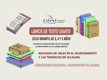 <strong>El Ayuntamiento sigue apoyando a las familias en el inicio del curso con becas y subvenciones</strong>
