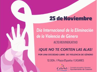 Casares prepara una campaña de sensibilización y prevención de la violencia de género enmarcada en el 25N
