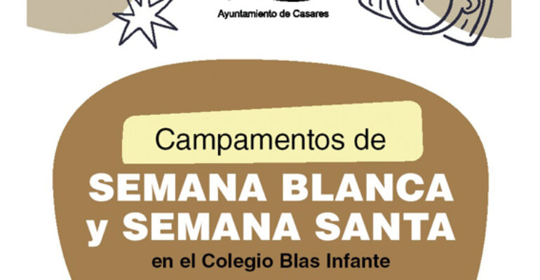 Abre el plazo de inscripción para los Campamentos Urbanos de Semana Blanca y Semana Santa